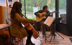 Corda in concert in an intimate setting.