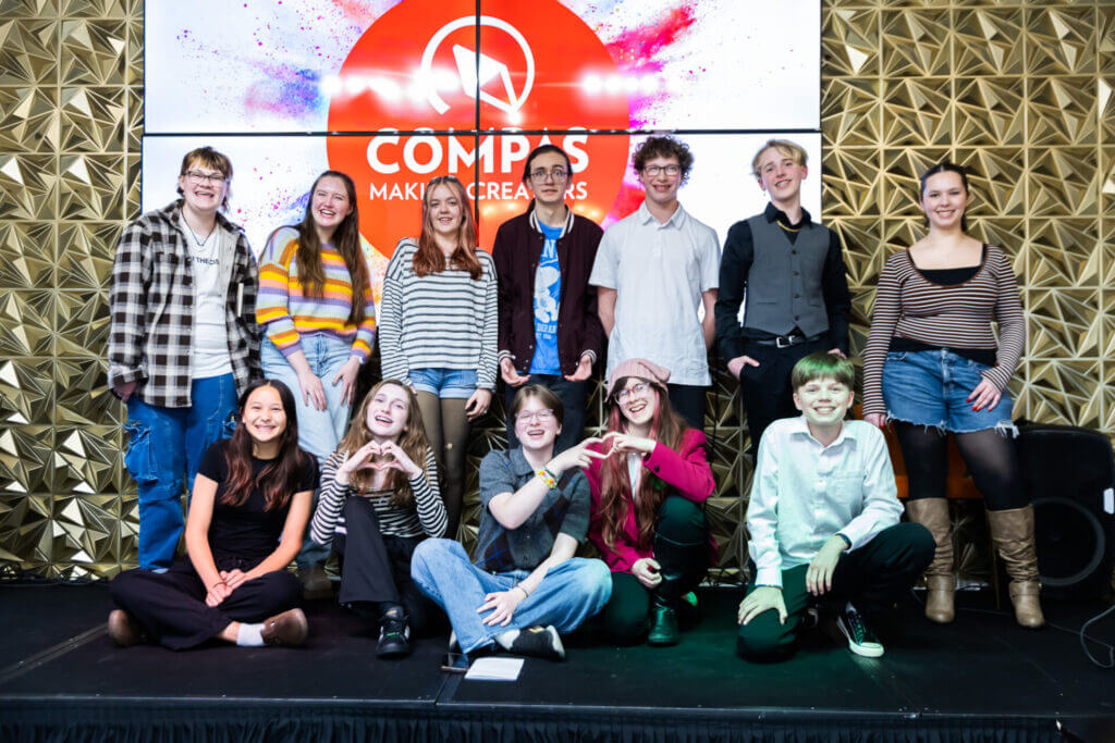 Group of student performers at the 2026 Youth Spoken Word Showcase.